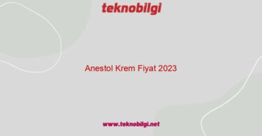 anestol krem fiyat 2023 19387